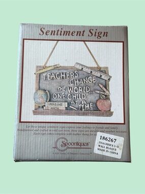 Vintage Teacher Gift Wall Plaque 3D Decoration